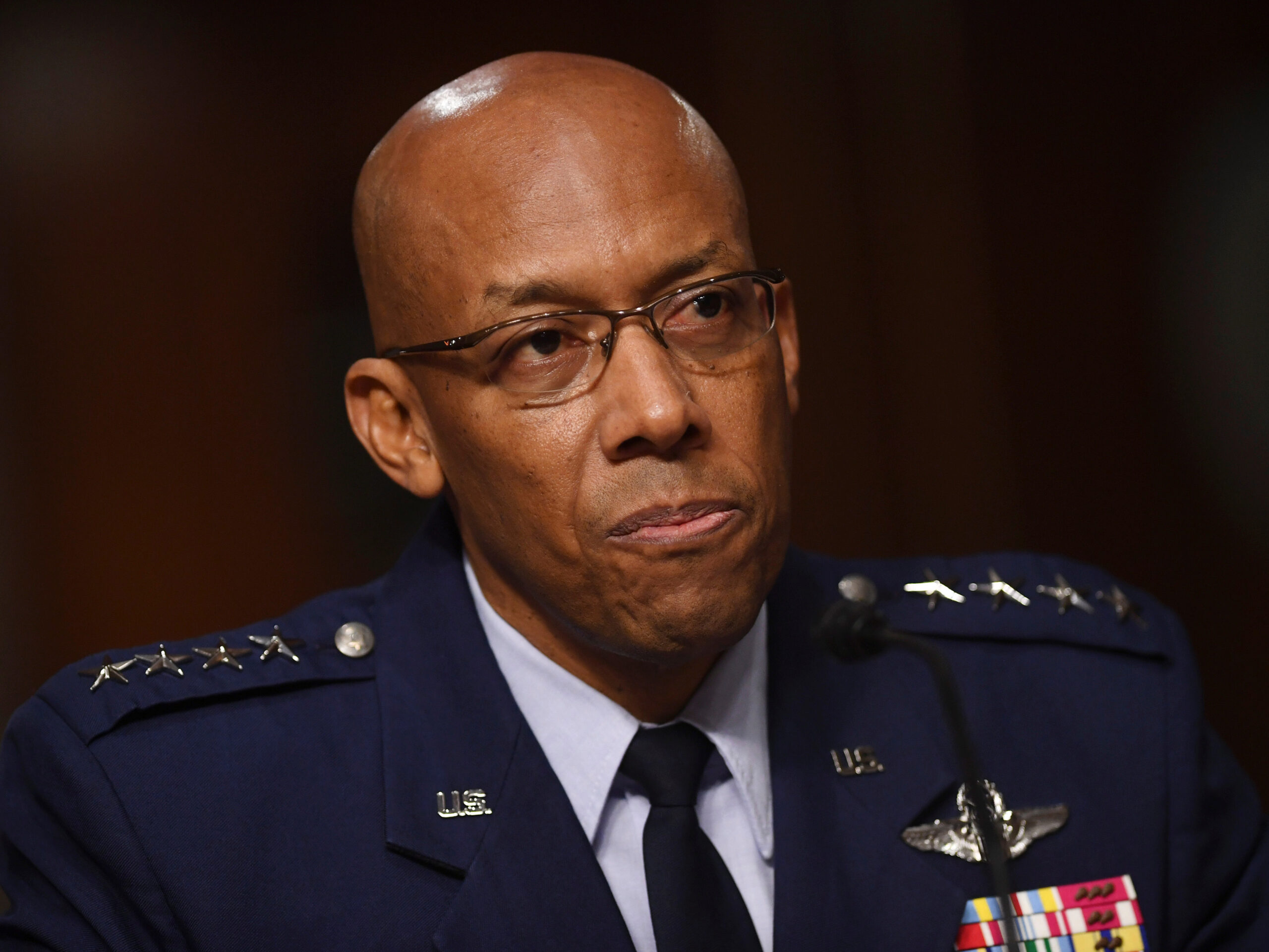 General Charles Brown was the first black military service chief scaled