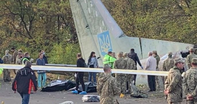 Ukraynada göyərtəsində 27 nəfərin olduğu An-26 təyyarəsi qəzaya uğrayıb
