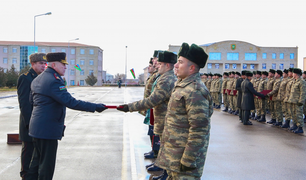 Naxçıvan Qarnizonu Qoşunlarında təşkil olunan növbəti kurslar başa çatıb 3
