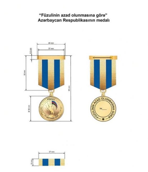 fizulinin azad edilmesine gore medal 01120 e1606847649538
