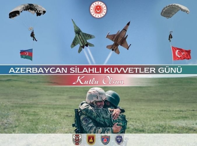 Türkiyənin Milli Müdafiə Nazirliyi Azərbaycan silahlı qüvvələrini təbrik edib