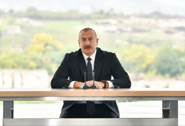 Prezident: Füzuli nəzarətimizə keçəndən sonra Şuşa istiqamətinə getmək üçün daha geniş imkanlar açıldı 11