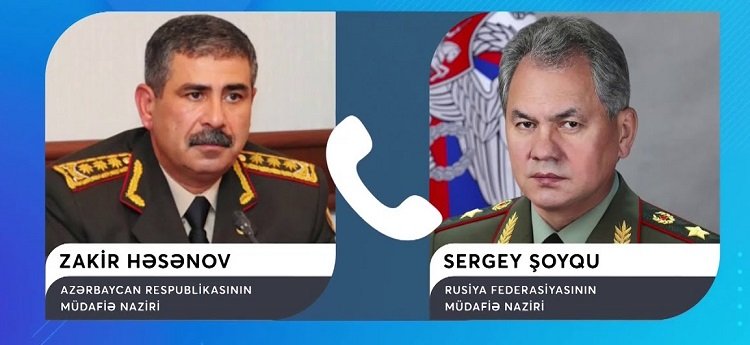 Azərbaycan və Rusiya müdafiə nazirləri arasında telefon danışığı olub Azərbaycan və Rusiya müdafiə nazirləri arasında telefon danışığı olub