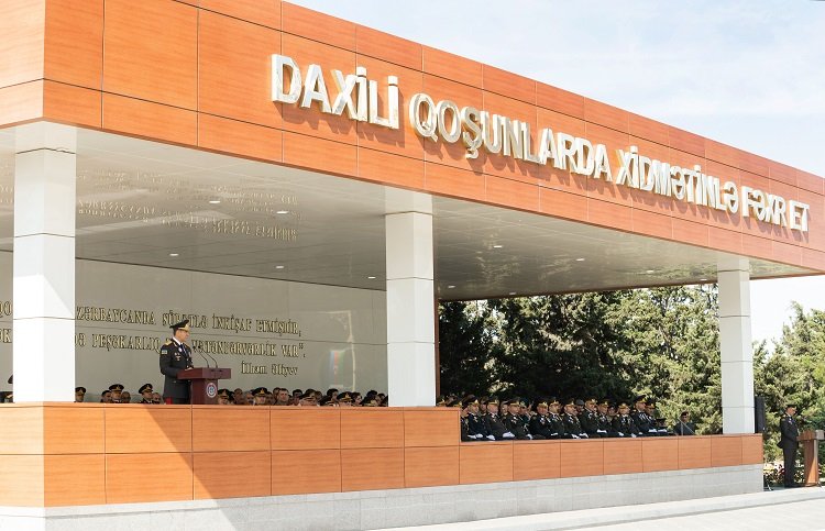 DİN-in Daxili Qoşunlarının Ali Hərbi Məktəbində növbəti buraxılış olub