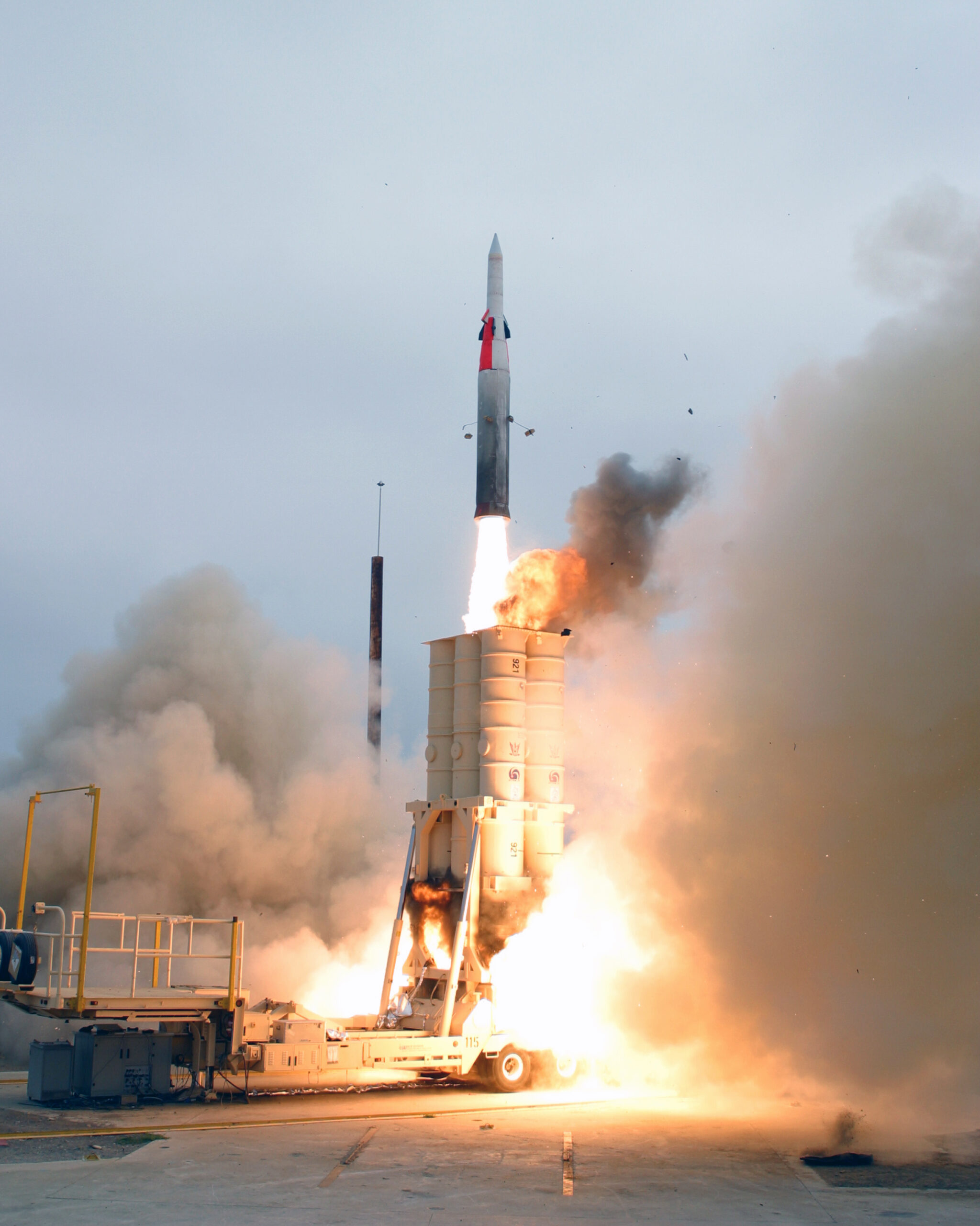 Arrow anti ballistic missile launch scaled