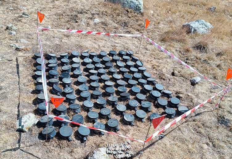 Laçında ermənilərin basdırdığı daha 100 ədəd mina zərərsizləşdirilib