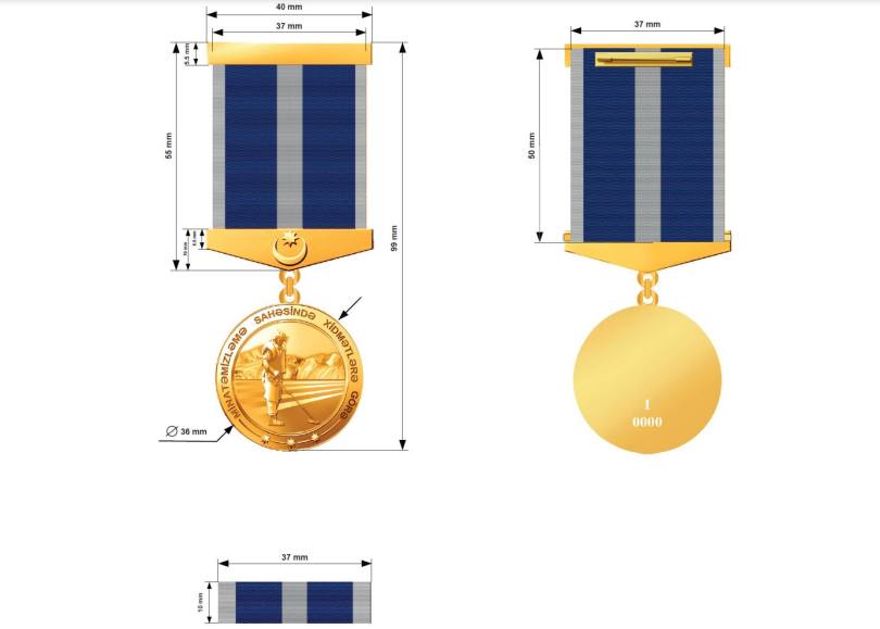 “Minatəmizləmə sahəsində xidmətlərə görə” medalı təsis edilib