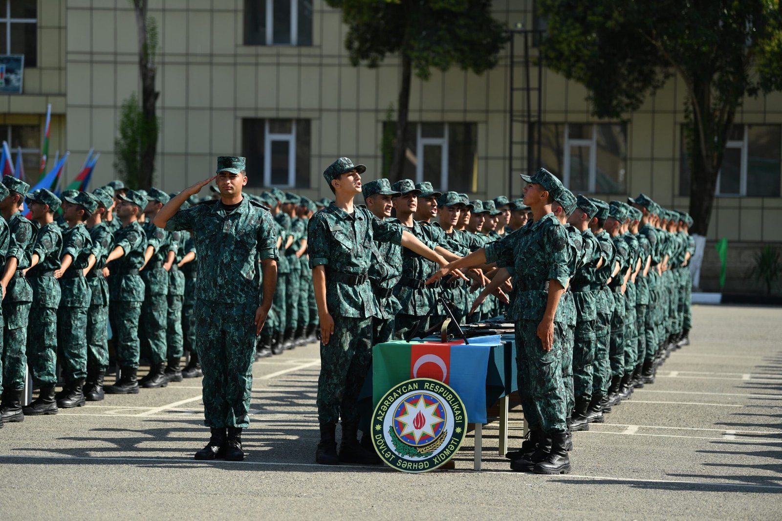 DSX-də gənc əsgərlərin andiçmə mərasimi olub