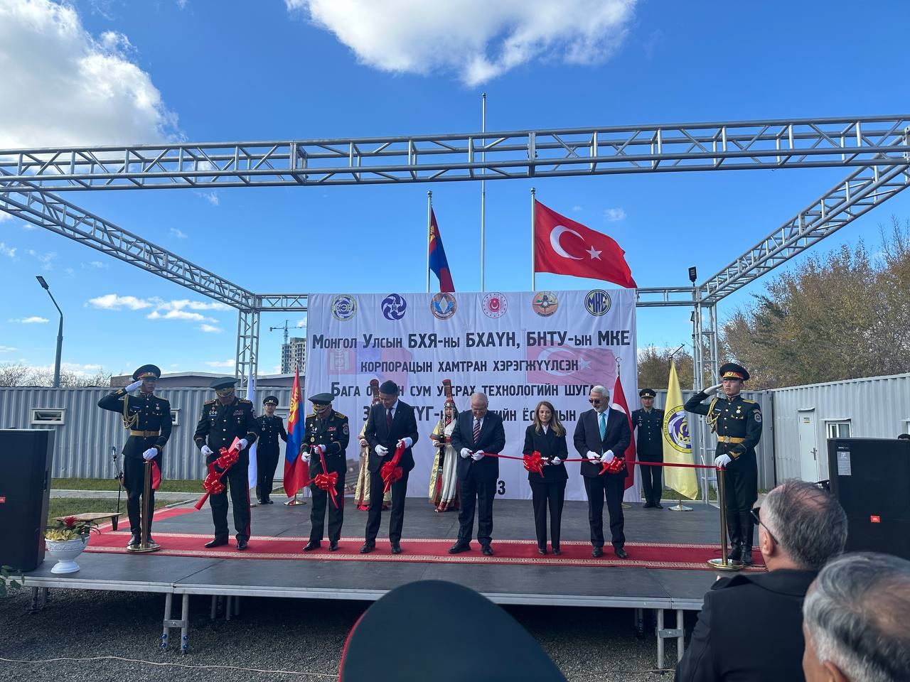 MKE-nin Monqolustanda qurduğu patron istehsal xəttinin açılışı olub