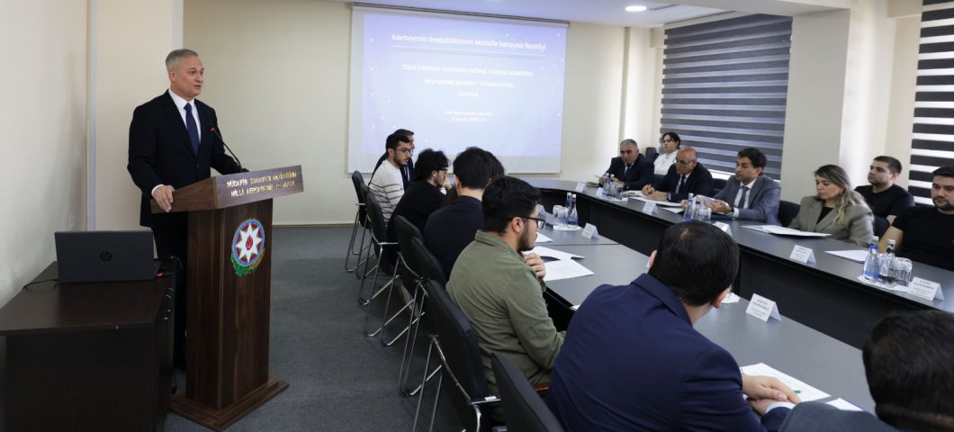 “Süni intellekt: sənayedə tətbiqi, hüquqi aspektləri, beynəlxalq təcrübə” mövzusunda seminar keçirilib