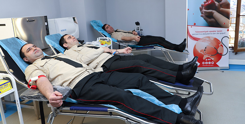 Səfərbərlik və Hərbi Xidmətə Çağırış üzrə Dövlət Xidmətində qanvermə aksiyası keçirilib