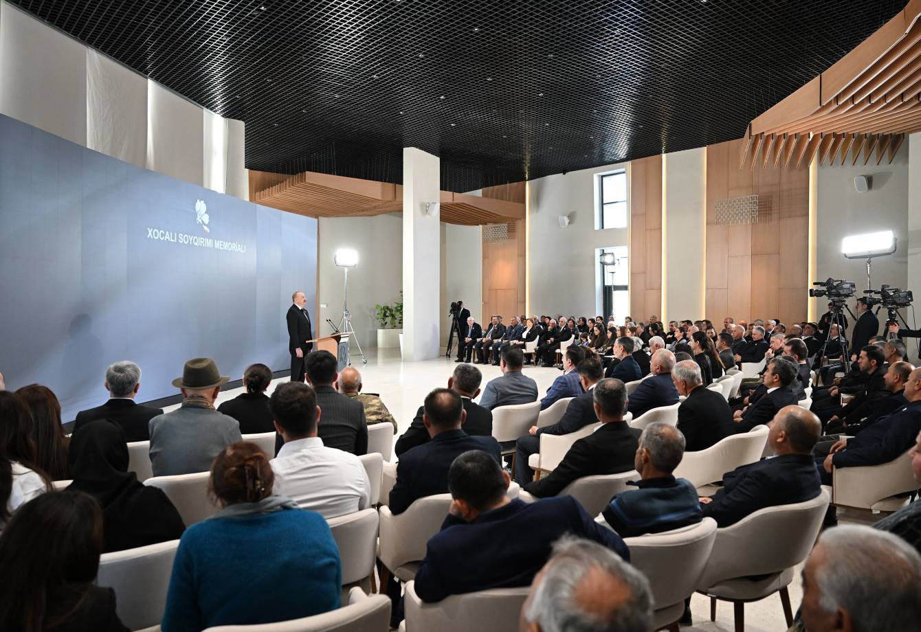 Prezident İlham Əliyev Xocalı Soyqırımı Memorialının açılışında iştirak edib - YENİLƏNİB 20 19