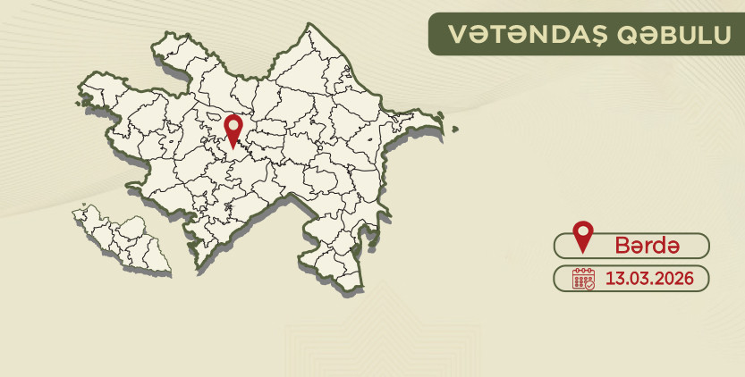 Dövlət Xidmətinin rəisi Bərdədə vətəndaşları qəbul edəcək