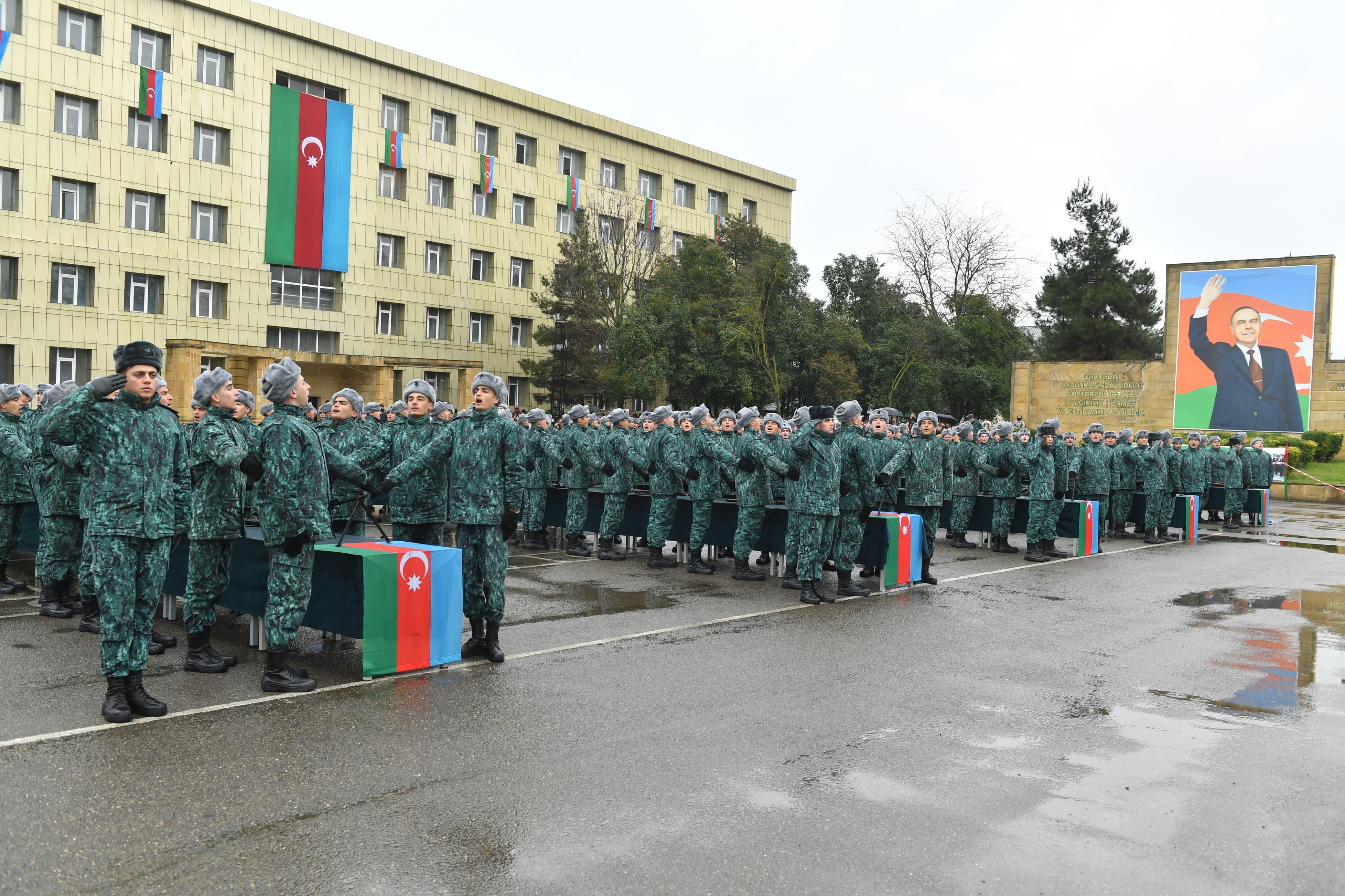 DSX-də gənc əsgərlərin andiçmə mərasimi keçirilib